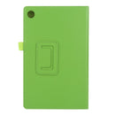 For Lenovo Tab M10 HD Litchi Texture Solid Color Horizontal Flip Leather Case with Holder & Pen Slot(Green)