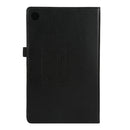For Lenovo Tab M10 HD Litchi Texture Solid Color Horizontal Flip Leather Case with Holder & Pen Slot(Black)