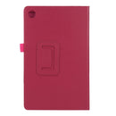 For Lenovo Tab M10 HD Litchi Texture Solid Color Horizontal Flip Leather Case with Holder & Pen Slot(Rose Red)
