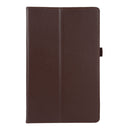 For Lenovo Tab M10 HD Litchi Texture Solid Color Horizontal Flip Leather Case with Holder & Pen Slot(Brown)