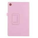 For Lenovo Tab M10 HD Litchi Texture Solid Color Horizontal Flip Leather Case with Holder & Pen Slot(Pink)