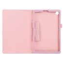 For Lenovo Tab M10 HD Litchi Texture Solid Color Horizontal Flip Leather Case with Holder & Pen Slot(Pink)