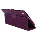 For Lenovo Tab M10 HD Litchi Texture Solid Color Horizontal Flip Leather Case with Holder & Pen Slot(Purple)