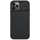 NILLKIN CamShield Liquid Silicone + PC Full Coverage Case For iPhone 12 / 12 Pro(Black)