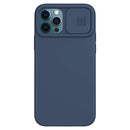 NILLKIN CamShield Liquid Silicone + PC Full Coverage Case For iPhone 12 / 12 Pro(Blue)