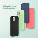 NILLKIN CamShield Liquid Silicone + PC Full Coverage Case For iPhone 12 / 12 Pro(Black)