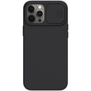 NILLKIN CamShield Liquid Silicone + PC Full Coverage Case For iPhone 12 Pro Max(Black)