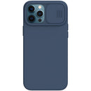 NILLKIN CamShield Liquid Silicone + PC Full Coverage Case For iPhone 12 Pro Max(Blue)