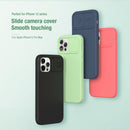 NILLKIN CamShield Liquid Silicone + PC Full Coverage Case For iPhone 12 Pro Max(Blue)