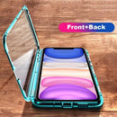 For iPhone 11 PC Magneto Shell Series All-Inclusive Anti-Fall Waterproof Protection Case(Blue)