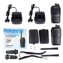 1 Pair RETEVIS RT21 2.5W EU Frequency 400-480MHz 16CH Handheld Walkie Talkie, EU Plug