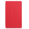 For Samsung Galaxy Tab A7 Lite T225 Custer Pattern Pure Color Horizontal Flip Leather Case with Three-folding Holder(Red)