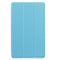 For Samsung Galaxy Tab A7 Lite T225 Custer Pattern Pure Color Horizontal Flip Leather Case with Three-folding Holder(Sky Blue)