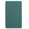 For Samsung Galaxy Tab A7 Lite T225 Custer Pattern Pure Color Horizontal Flip Leather Case with Three-folding Holder(Dark Green)