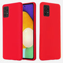 For Samsung A52 5G / 4G Pure Color Liquid Silicone Shockproof Full Coverage Case(Red)