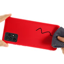 For Samsung A52 5G / 4G Pure Color Liquid Silicone Shockproof Full Coverage Case(Red)