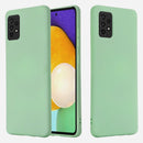 For Samsung A52 5G / 4G Pure Color Liquid Silicone Shockproof Full Coverage Case(Green)