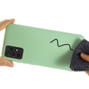 For Samsung A52 5G / 4G Pure Color Liquid Silicone Shockproof Full Coverage Case(Green)