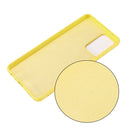 For Samsung A52 5G / 4G Pure Color Liquid Silicone Shockproof Full Coverage Case(Yellow)