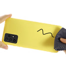 For Samsung A52 5G / 4G Pure Color Liquid Silicone Shockproof Full Coverage Case(Yellow)