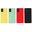 For Samsung A52 5G / 4G Pure Color Liquid Silicone Shockproof Full Coverage Case(Yellow)