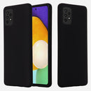 For Samsung A52 5G / 4G Pure Color Liquid Silicone Shockproof Full Coverage Case(Black)