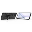 For Huawei P50 Pro PC + TPU Shockproof Protective Case with Magnetic Ring Holder(Black)