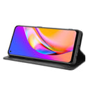 For OPPO A94 4G / F19 Pro 4G / Reno5 F Magnetic Buckle Retro Crazy Horse Texture Horizontal Flip Leather Case with Holder & Card Slots & Photo Frame(Black)