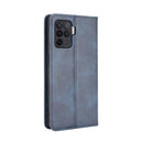 For OPPO A94 4G / F19 Pro 4G / Reno5 F Magnetic Buckle Retro Crazy Horse Texture Horizontal Flip Leather Case with Holder & Card Slots & Photo Frame(Blue)