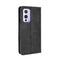 For OnePlus 9 (Europe and America Version) Magnetic Buckle Retro Crazy Horse Texture Horizontal Flip Leather Case with Holder & Card Slots & Photo Frame(Black)