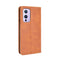 For OnePlus 9 (Europe and America Version) Magnetic Buckle Retro Crazy Horse Texture Horizontal Flip Leather Case with Holder & Card Slots & Photo Frame(Brown)