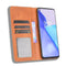 For OnePlus 9 (Europe and America Version) Magnetic Buckle Retro Crazy Horse Texture Horizontal Flip Leather Case with Holder & Card Slots & Photo Frame(Brown)