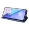 For OnePlus 9 (Europe and America Version) Magnetic Buckle Retro Crazy Horse Texture Horizontal Flip Leather Case with Holder & Card Slots & Photo Frame(Blue)