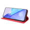 For OnePlus 9 (Europe and America Version) Magnetic Buckle Retro Crazy Horse Texture Horizontal Flip Leather Case with Holder & Card Slots & Photo Frame(Red)