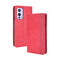 For OnePlus 9 (Europe and America Version) Magnetic Buckle Retro Crazy Horse Texture Horizontal Flip Leather Case with Holder & Card Slots & Photo Frame(Red)