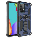 For Samsung Galaxy A32 4G Shockproof TPU + PC Magnetic Protective Case with Holder(Blue)