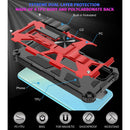 For Samsung Galaxy A32 4G Shockproof TPU + PC Magnetic Protective Case with Holder(Blue)