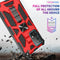 For Samsung Galaxy A32 4G Shockproof TPU + PC Magnetic Protective Case with Holder(Red)