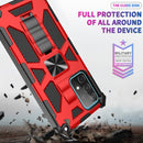 For Samsung Galaxy A32 4G Shockproof TPU + PC Magnetic Protective Case with Holder(Silver)