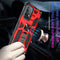 For Samsung Galaxy A32 4G Shockproof TPU + PC Magnetic Protective Case with Holder(Blue)