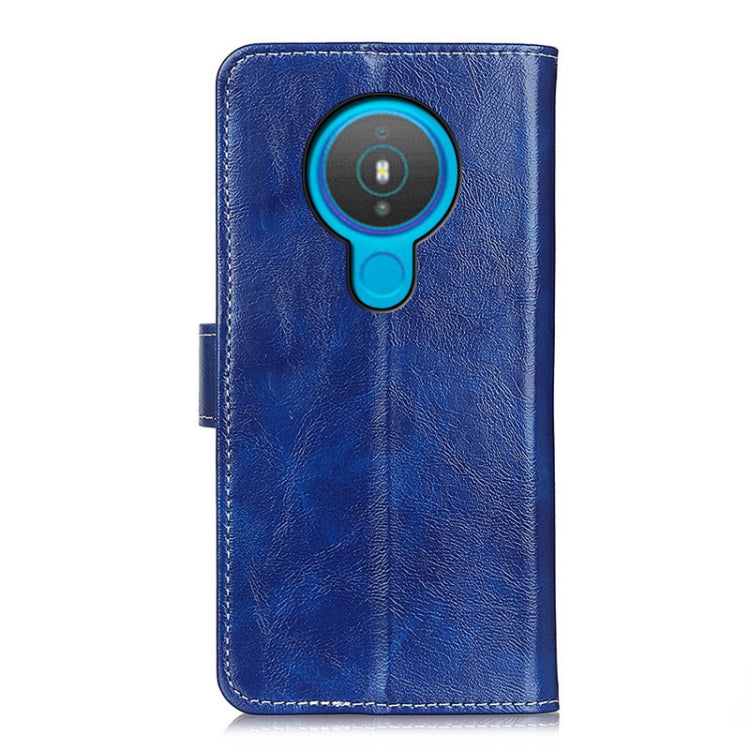 For Nokia 1.4 Retro Crazy Horse Texture Horizontal Flip Leather Case with Holder & Card Slots & Photo Frame & Wallet(Blue)