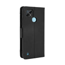 For OPPO Realme C21 Skin Feel Calf Pattern Horizontal Flip Leather Case with Holder & Card Slots & Photo Frame(Black)