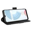 For OPPO Realme C21 Skin Feel Calf Pattern Horizontal Flip Leather Case with Holder & Card Slots & Photo Frame(Black)