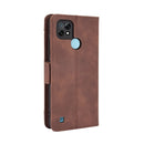 For OPPO Realme C21 Skin Feel Calf Pattern Horizontal Flip Leather Case with Holder & Card Slots & Photo Frame(Brown)