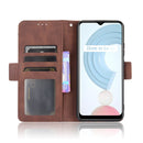 For OPPO Realme C21 Skin Feel Calf Pattern Horizontal Flip Leather Case with Holder & Card Slots & Photo Frame(Brown)
