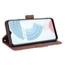For OPPO Realme C21 Skin Feel Calf Pattern Horizontal Flip Leather Case with Holder & Card Slots & Photo Frame(Brown)