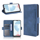 For OPPO Realme C21 Skin Feel Calf Pattern Horizontal Flip Leather Case with Holder & Card Slots & Photo Frame(Blue)