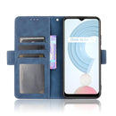 For OPPO Realme C21 Skin Feel Calf Pattern Horizontal Flip Leather Case with Holder & Card Slots & Photo Frame(Blue)