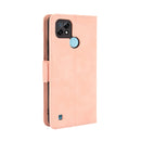 For OPPO Realme C21 Skin Feel Calf Pattern Horizontal Flip Leather Case with Holder & Card Slots & Photo Frame(Pink)