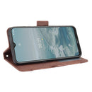 For Nokia G10 / G20 / 6.3 Skin Feel Calf Pattern Horizontal Flip Leather Case with Holder & Card Slots & Photo Frame(Brown)